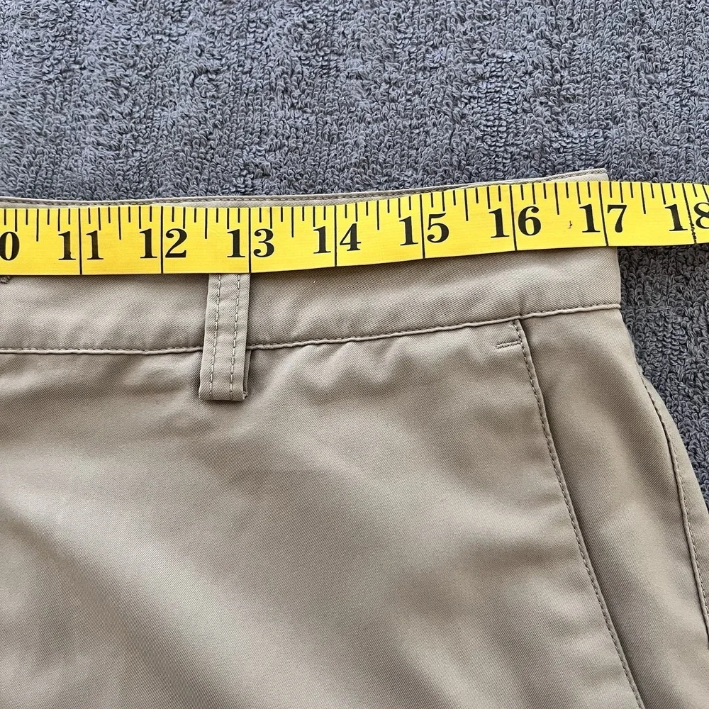 Adidas Golf Shorts Mens Tan Climalite Flat Front Athletic Size 32‎